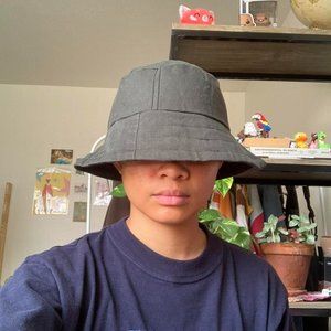 Dark Green Handmade Bucket Hat